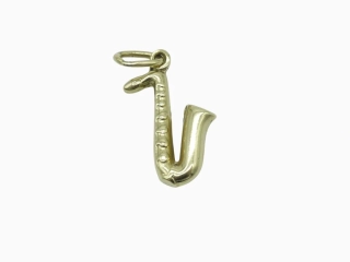 Zlatý přívěsek 0,80g saxofon