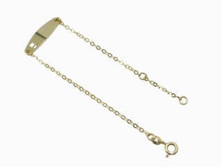 Zlatý náramek 1,35g délka 13,5 - 15,5 cm