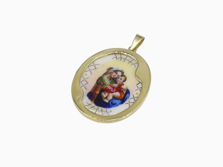 Zlatý přívěsek 8,90g madonka