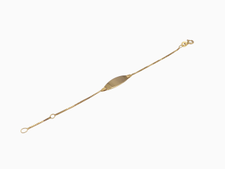 Zlatý dětský náramek 1,25g délka 11 a 13 cm