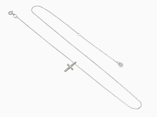 Zlatý řetízek s přívěskem 1,95g délka 40-46 cm