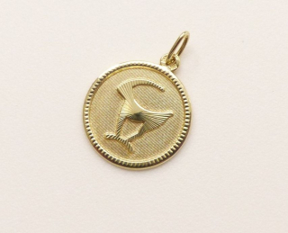 Zlatý přívěsek 2,15g, kozoroh