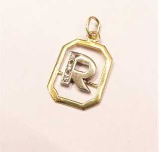 Zlatý přívěsek 0,80g s diamanty