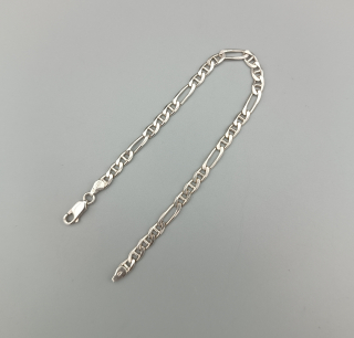 Stříbrný náramek 6,45g délka 20 cm